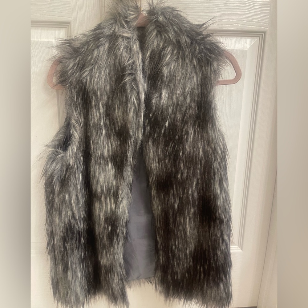 Faux fur vest